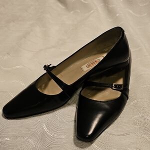 Talbots Black Mary Jane Flats